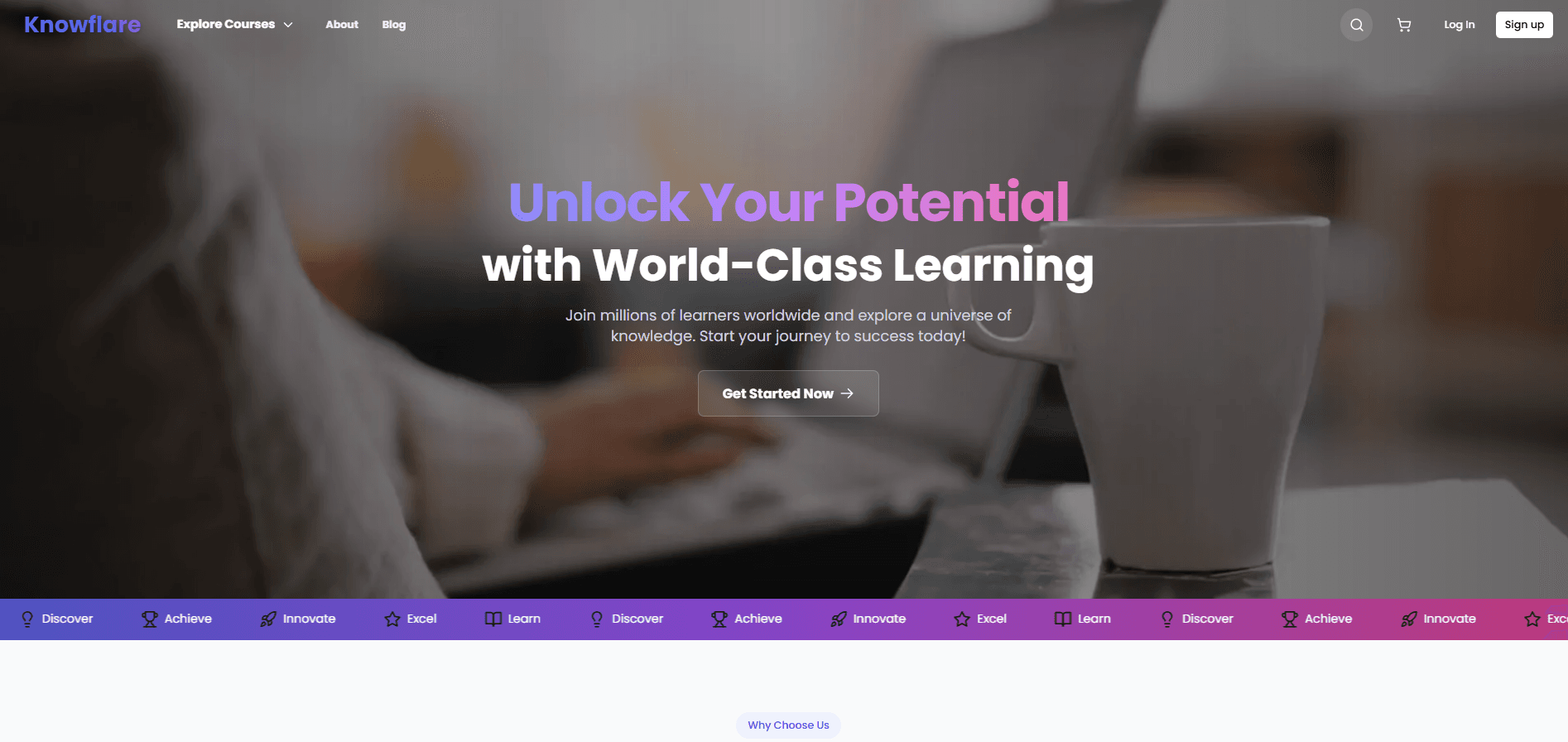 Knowflare interface